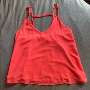 Women's Coral Sleeveless Top